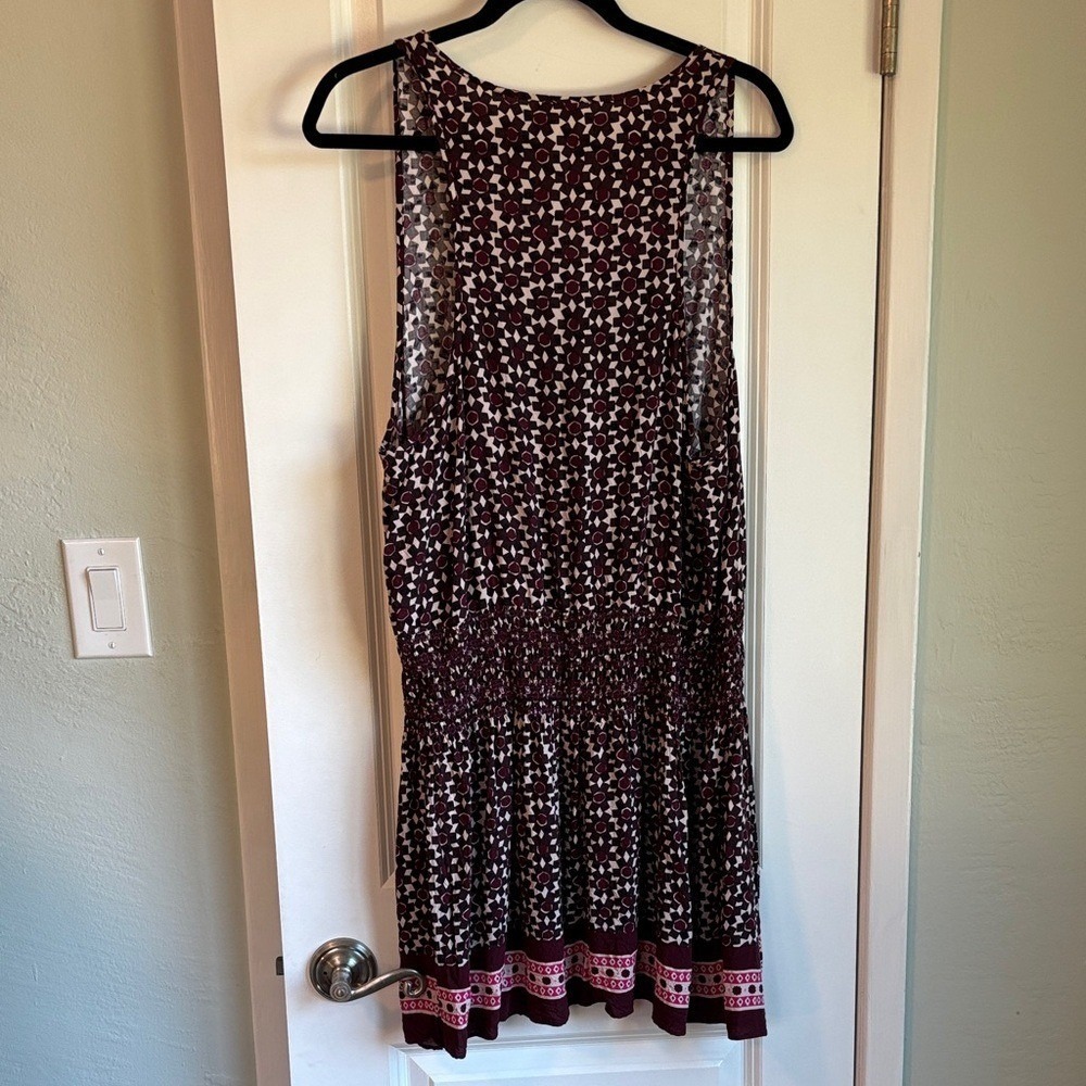 Kate Spade Beach‎ Cover-Up Dress Sumac Red Purple Women L Sleeveless Summer - Picture 6 of 9